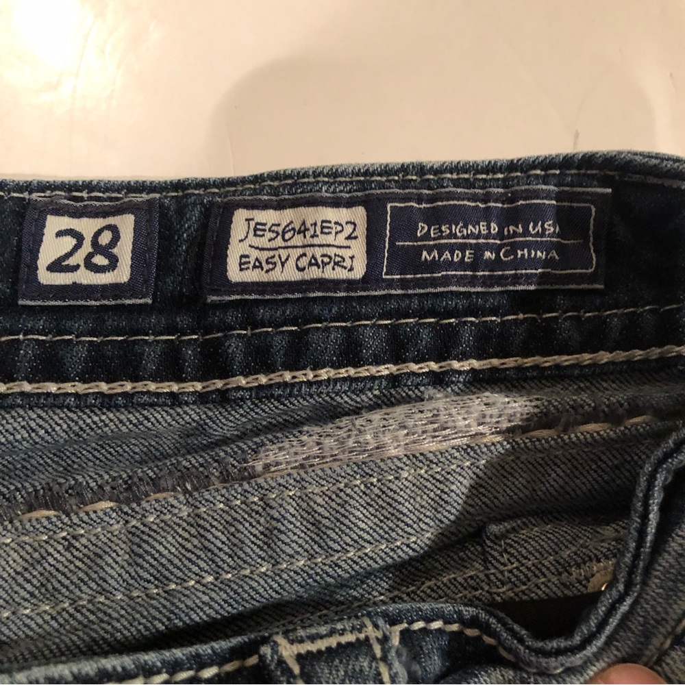 MISS ME Distressed Easy Capri JEANS 28 - Picture 13 of 16